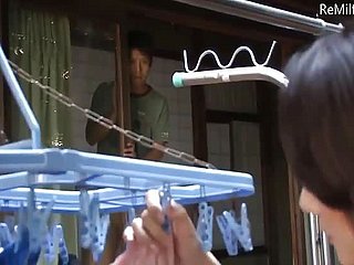 Asiático madre japonesa llamó a su hijo masturbándose