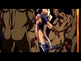 hentai น่ารัก groupfucked อย่างไร้ความปราณีโดยมอนสเตอร์สลัมอะนิเมะ