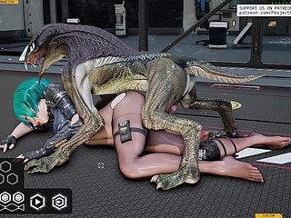 Alet cantik mengongkek dengan raksasa, seks keras.