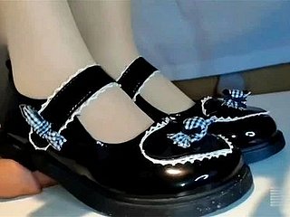 Cô gái Trung Quốc Pantyhose chà đạp