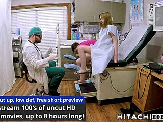 Bee's knees Slow-witted Pate feito para se masturbar em frente ao Doutor Tampa Nurse Aria Nicole durante o filme completo obrigatório de estudante físico