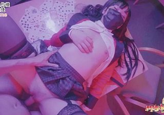 Yumeko Kakegurui Salah dengan Tanpa Celana Dalam Tanpa Kondom Kontol Mentah di Vagina dan Minum Song Mani dengan Mulut Besar