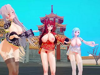 MMD productive youtubers chinese precedent-setting year KKVMD  (by 熊野ひろ)