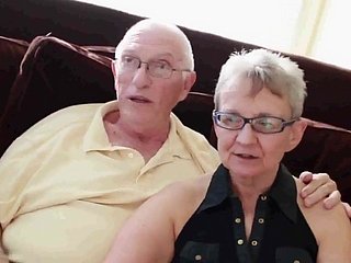 Grandma and grandpa just about house-servant